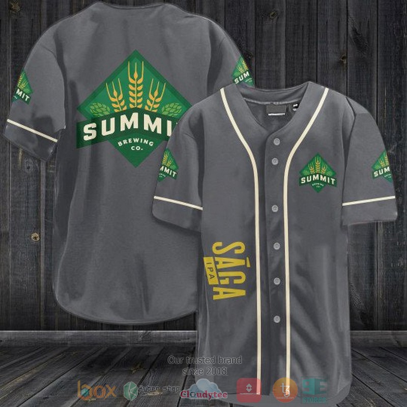 Saga IPA Summit Brewing Company baseball jersey