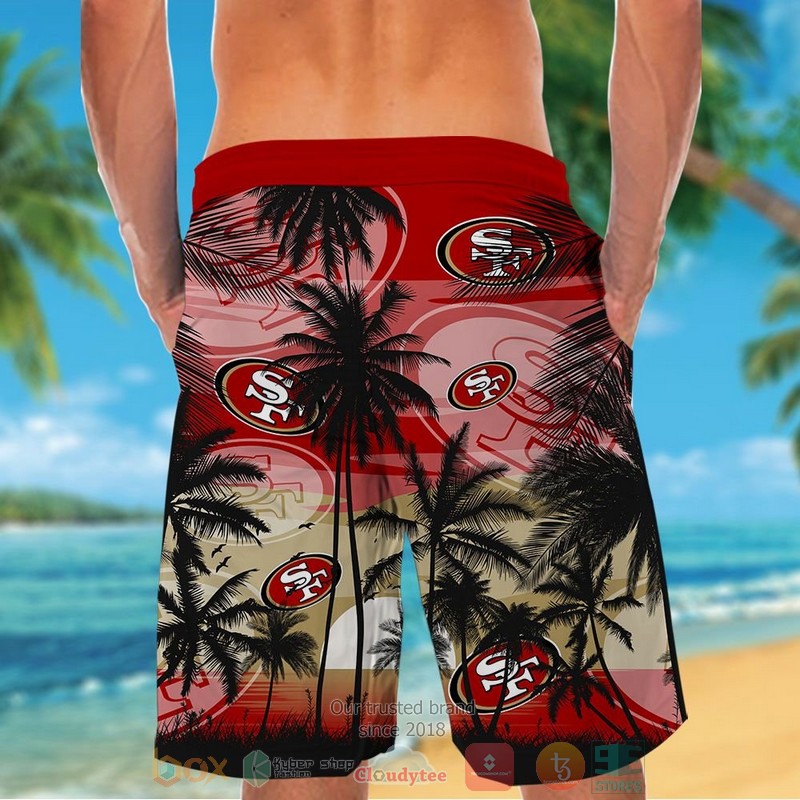 HOT San Francisco 49ers palm tree red black hawaii shirt, shorts 6 San Francisco 49ers palm tree red black hawaii shirt shorts 1 2 3 4 5