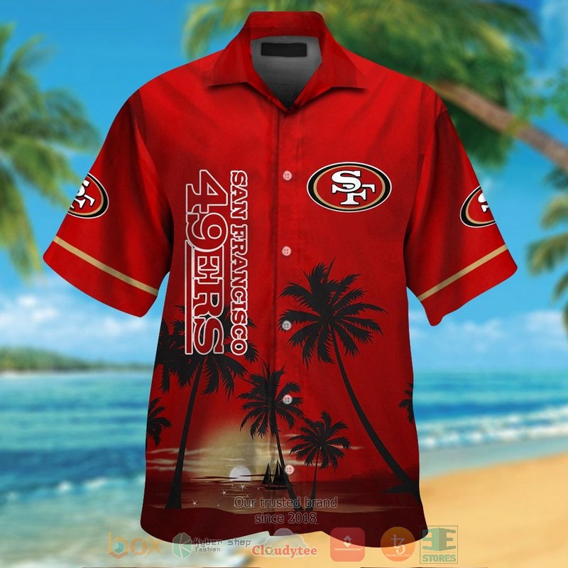 HOT San Francisco 49ers palm trees dark red hawaii shirt, shorts 12 San Francisco 49ers palm trees dark red hawaii shirt shorts