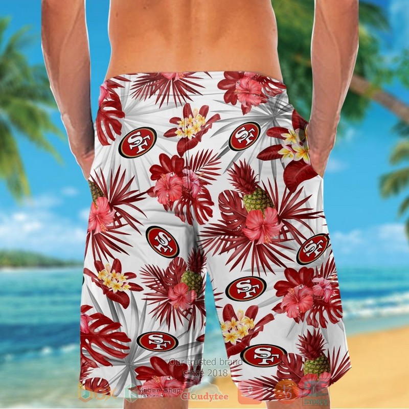HOT San Francisco 49ers pineapple Hibiscus hawaiian shirt and shorts 6 San Francisco 49ers pineapple Hibiscus hawaiian shirt and shorts 1 2 3 4 5