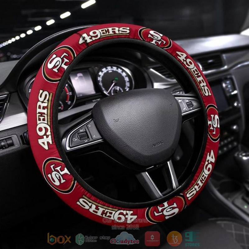 HOT San Francisco 49ers steering wheel cover 7 San Francisco 49ers steering wheel cover 1 2 3 4 5 6