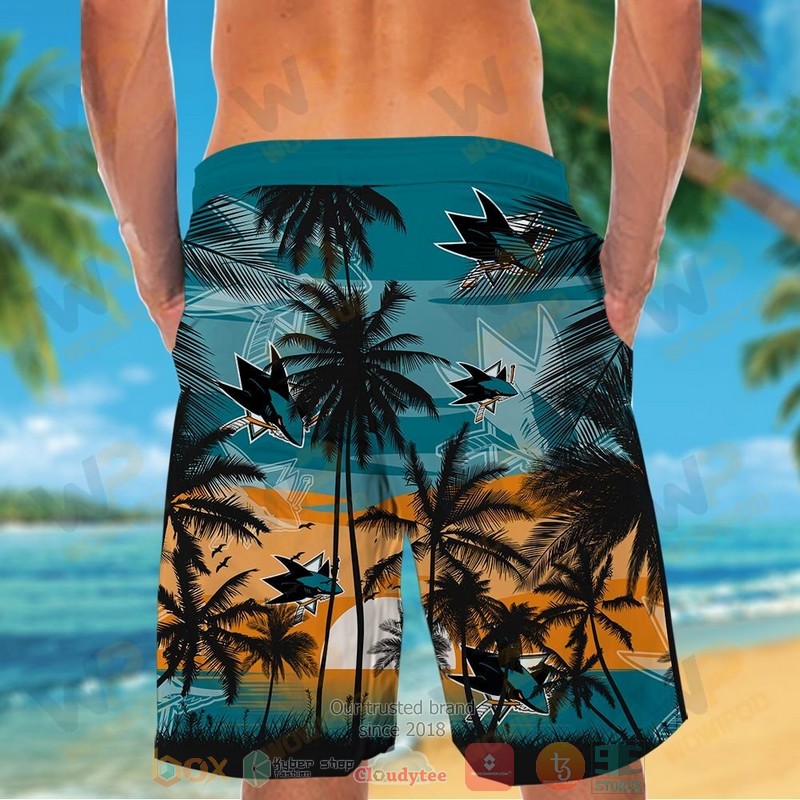 HOT San Jose Sharks Hawaiian Shirt and shorts 6 San Jose Sharks Hawaiian Shirt and shorts 1 2 3 4 5