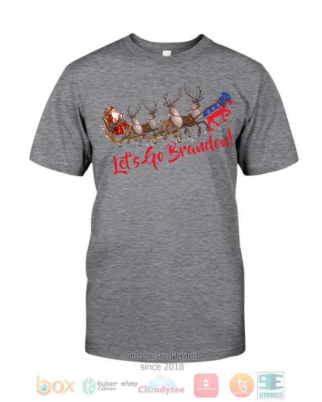 Santa Claus sleigh Lets go Brandon 2d shirt hoodie 1 2 3 4