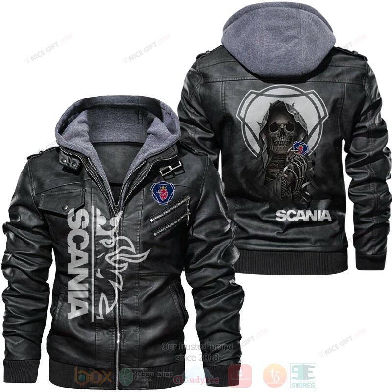 Scania Skull Leather Jacket