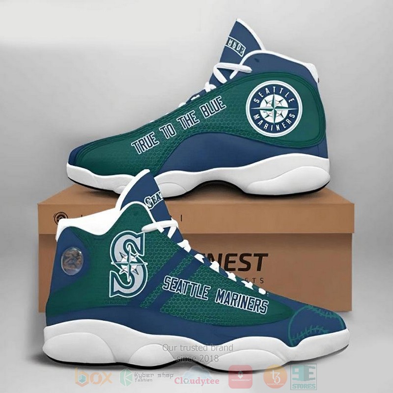 Seattle Mariners MLB Air Jordan 13 shoes