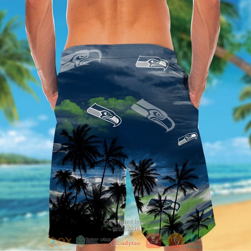 HOT Seattle Seahawks palm tree navy black hawaiian shirt and shorts 6 Seattle Seahawks palm tree navy black hawaiian shirt and shorts 1 2 3 4 5