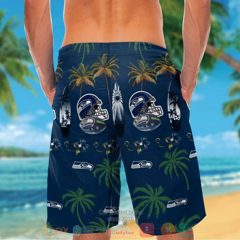 HOT Seattle Seahawks surfboard palm tree hawaiian shirt and shorts 6 Seattle Seahawks surfboard palm tree hawaiian shirt and shorts 1 2 3 4 5