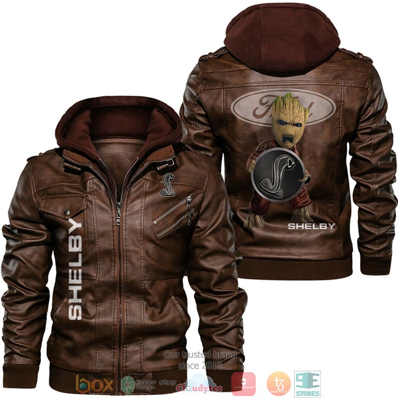 Shelby Baby Grey Groot Leather Jacket 2 Shelby Baby Grey Groot Leather Jacket 1