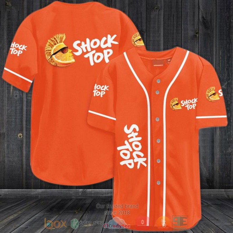 Shock Top orange baseball jersey