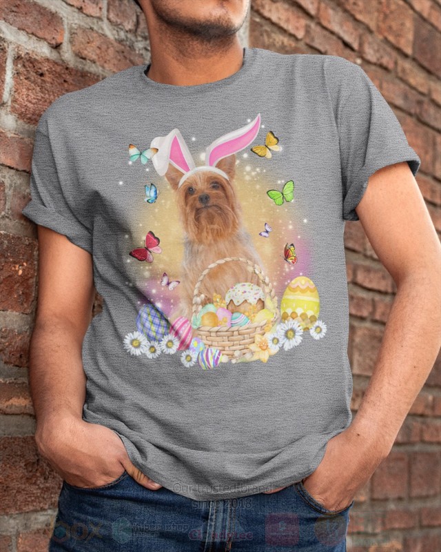 Silky Terrier Easter Bunny Butterfly 2D Hoodie Shirt 1 2 3