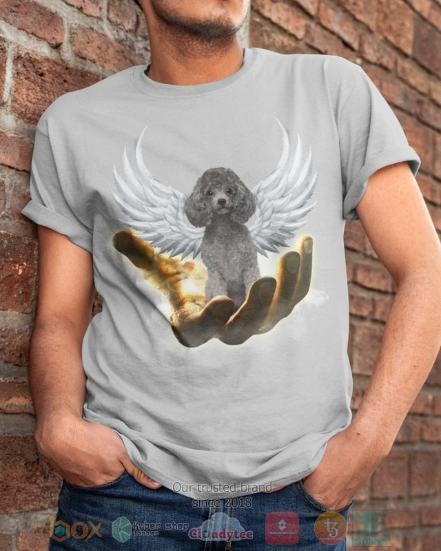 HOT Silver Miniature Poodle Golden Hand Heaven Wings 2D shirt, hoodie 4 Silver Miniature Poodle Golden Hand Heaven Wings 2D shirt hoodie 1 2 3