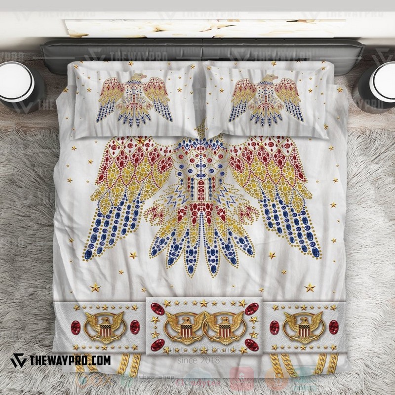 Singer Elvis Presley American Eagle Custom Bedding Set