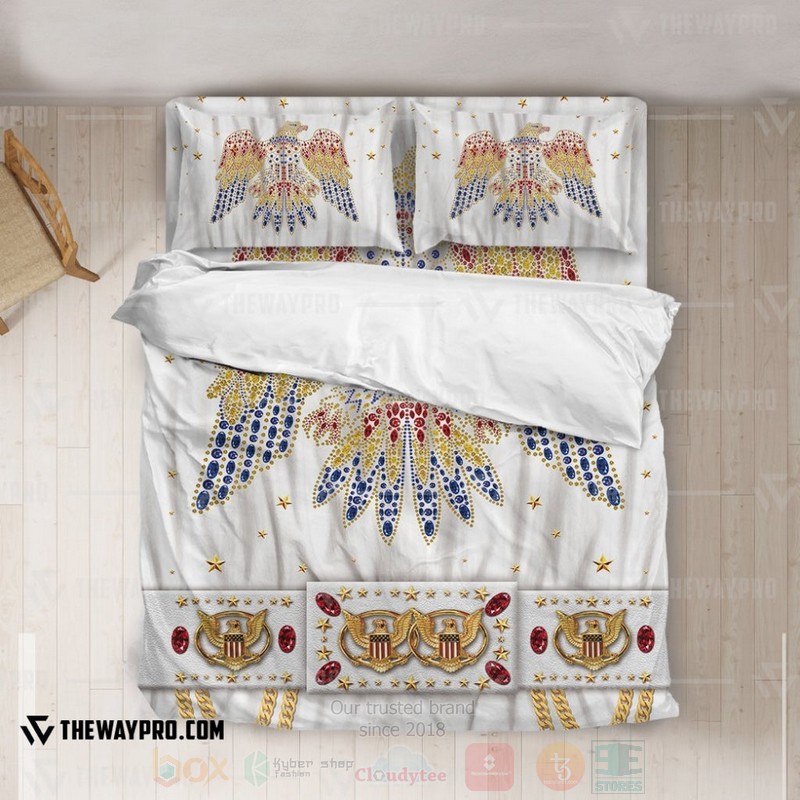 Singer Elvis Presley American Eagle Custom Bedding Set 1