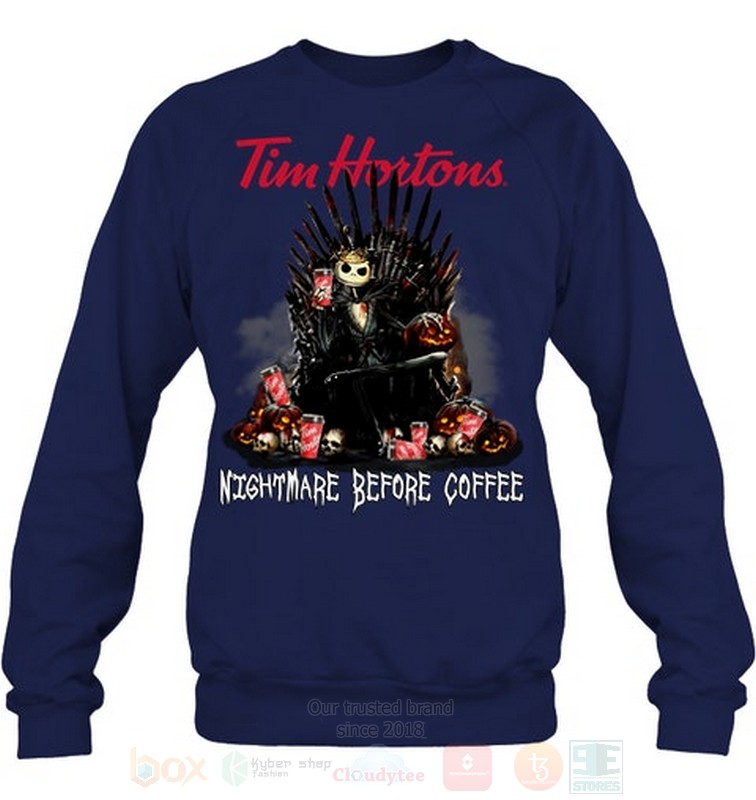 BEST Skellington Tim Hortons Nightmare Before Coffee Unisex Hoodie, 2D Shirt 5 Skellington Tim Hortons Nightmare Before Coffee 2D Hoodie Shirt 1 2 3 4