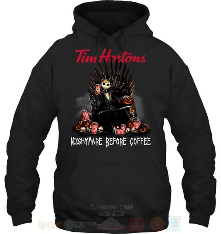 BEST Skellington Tim Hortons Nightmare Before Coffee Unisex Hoodie, 2D Shirt 9 Skellington Tim Hortons Nightmare Before Coffee 2D Hoodie Shirt 1 2 3 4 5 6 7 8
