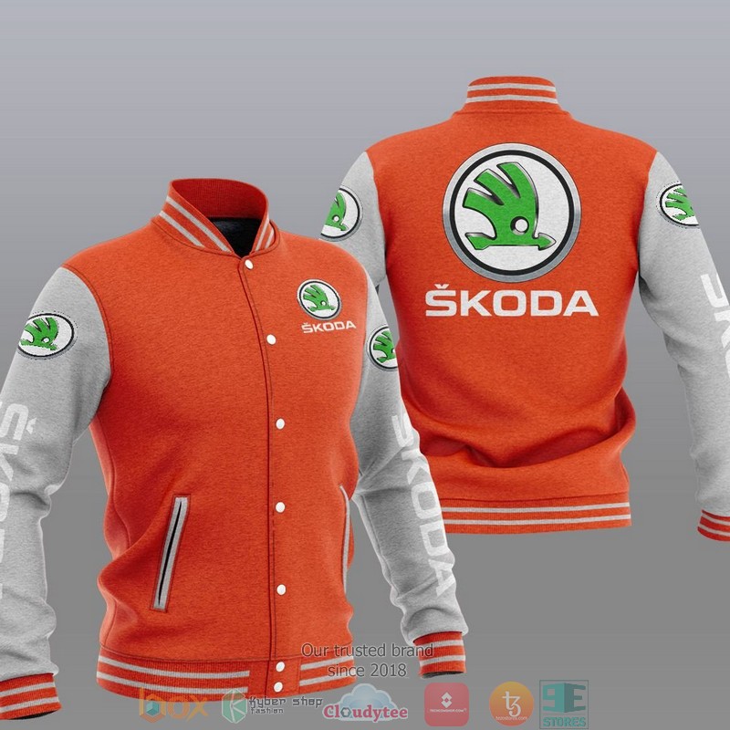 Skoda Car Brand Baseball Jacket 6 Skoda Car Brand Baseball Jacket 1 2 3 4 5