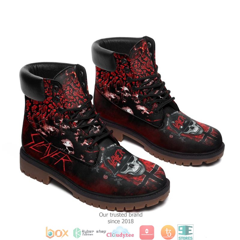 Slayer Band Timberland Boots 5 Slayer Band Timberland Boots 1 2 3 4