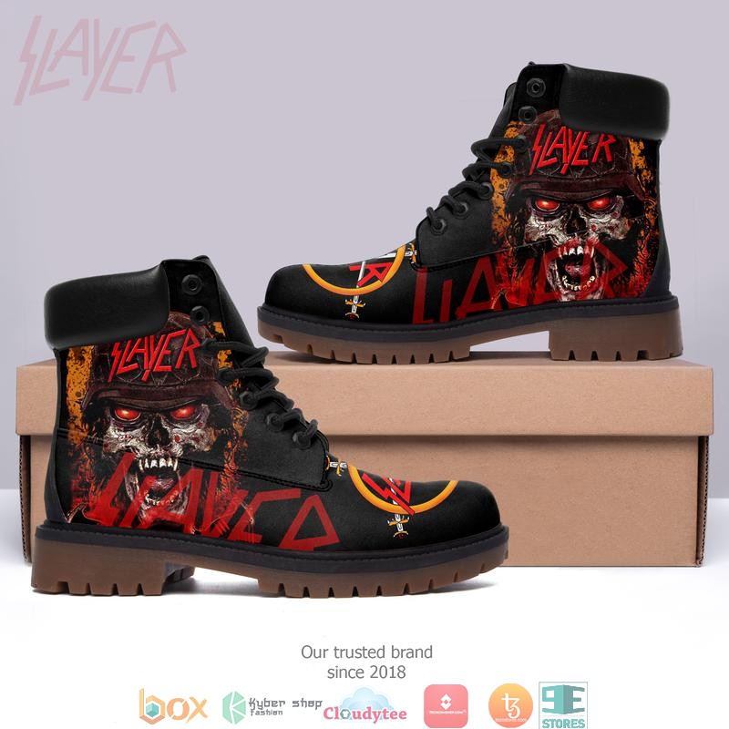 Slayer Horror Skull Timberland Boots