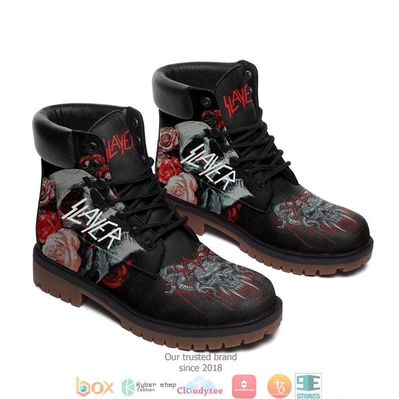 Slayer Roses Timberland Boots 1 Slayer Roses Timberland Boots