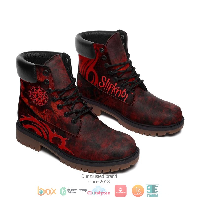 Slipknot Band Red Timberland Boots 5 Slipknot Band Red Timberland Boots 1 2 3 4