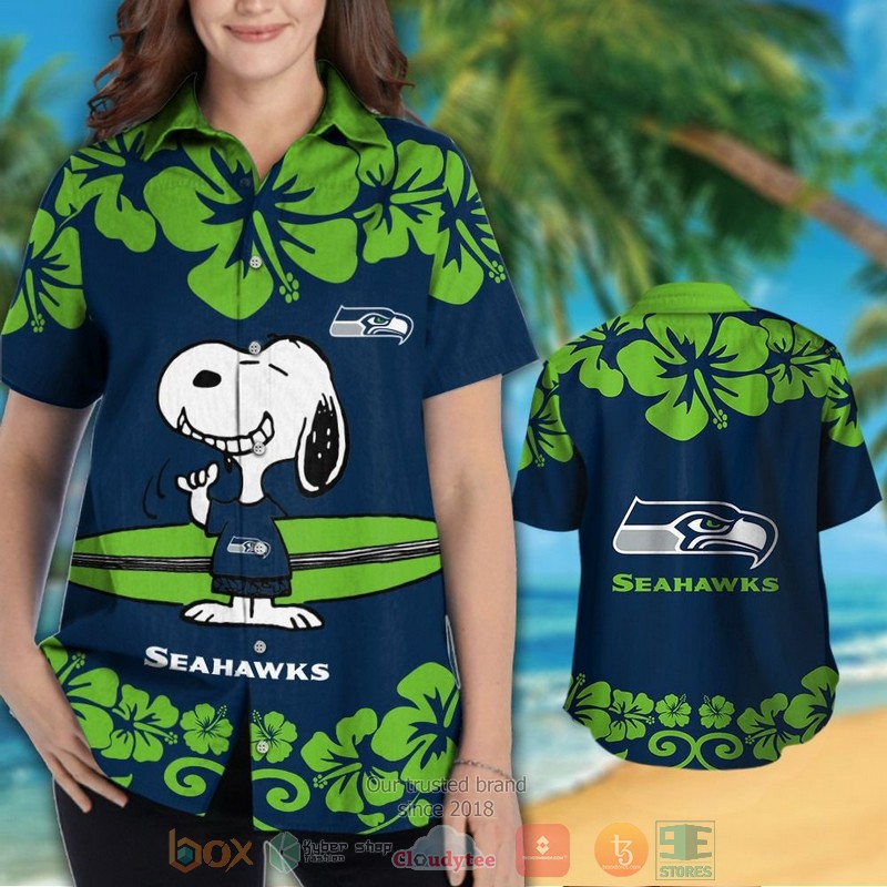 HOT Snoopy Seattle Seahawks hawaiian shirt and shorts 3 Snoopy Seattle Seahawks hawaiian shirt and shorts 1 2