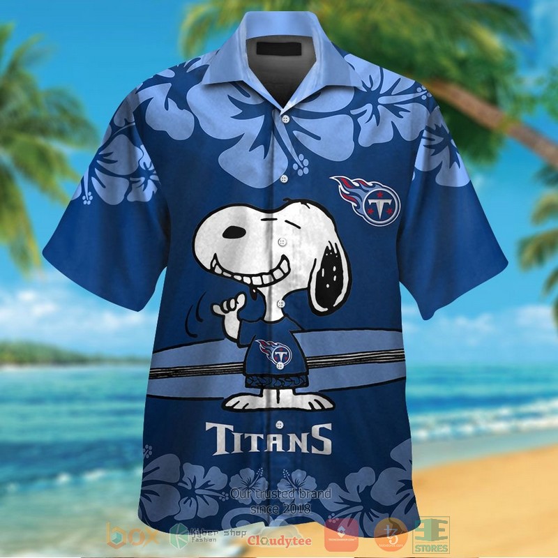 HOT Snoopy Tennessee Titans hawaiian shirt and shorts 1 Snoopy Tennessee Titans hawaiian shirt and shorts