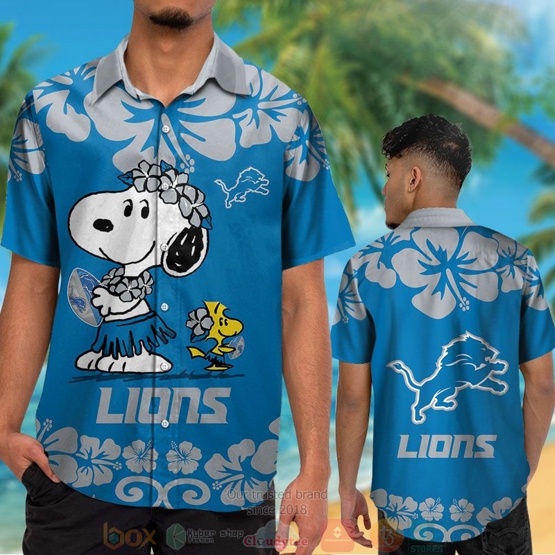 HOT Snoopy Woodstock Detroit Lions hawaiian shirt and shorts 2 Snoopy Woodstock Detroit Lions hawaiian shirt and shorts 1