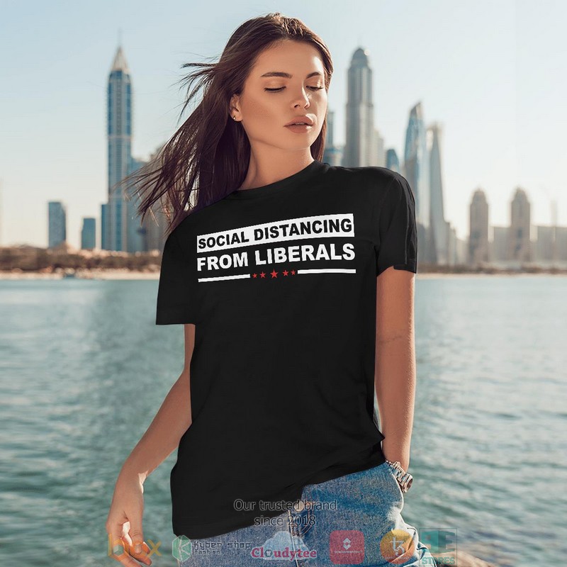 Social Distancing From Liberals shirt long sleeve