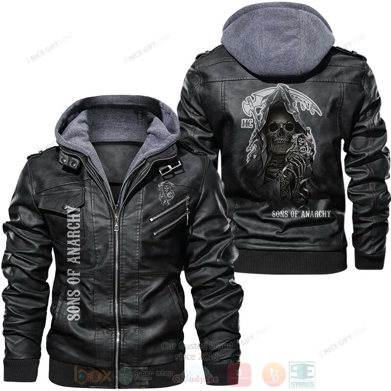BEST Sons of Anarchy Skull 2D Leather Jacket 4 Sons of Anarchy Skull Leather Jacket