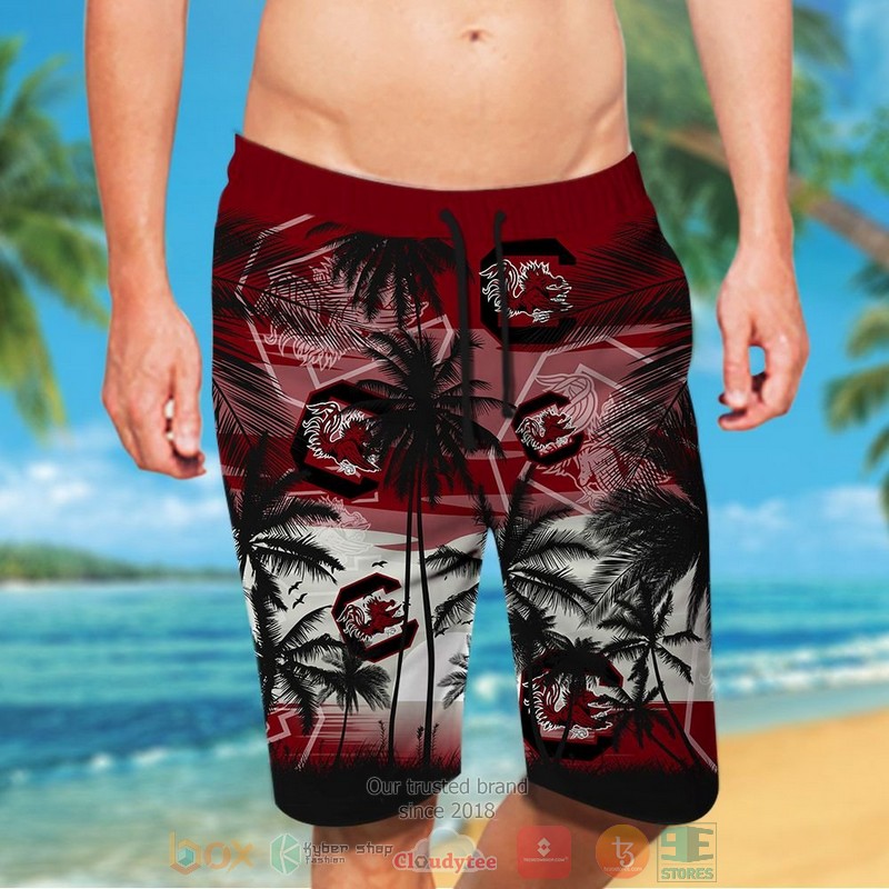 HOT South Carolina Gamecocks Tropical Hawaiian Shirt and shorts 5 South Carolina Gamecocks Tropical Hawaiian Shirt and shorts 1 2 3 4