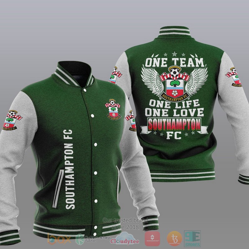Southamton FC One Team One Life One Love Baseball Jacket 1 2 3 4