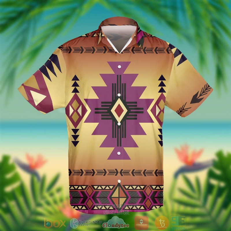 Southwest Purple Pink Symbol Hawaiian Shirt
