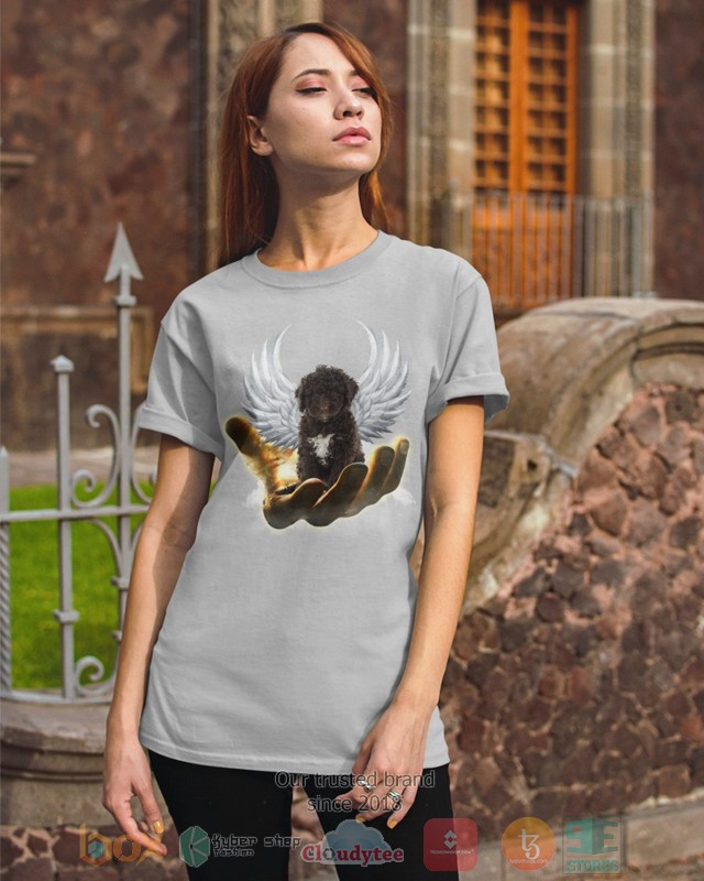 HOT Spanish Water Dog Golden Hand Heaven Wings 2D shirt, hoodie 3 Spanish Water Dog Golden Hand Heaven Wings 2D shirt hoodie 1 2