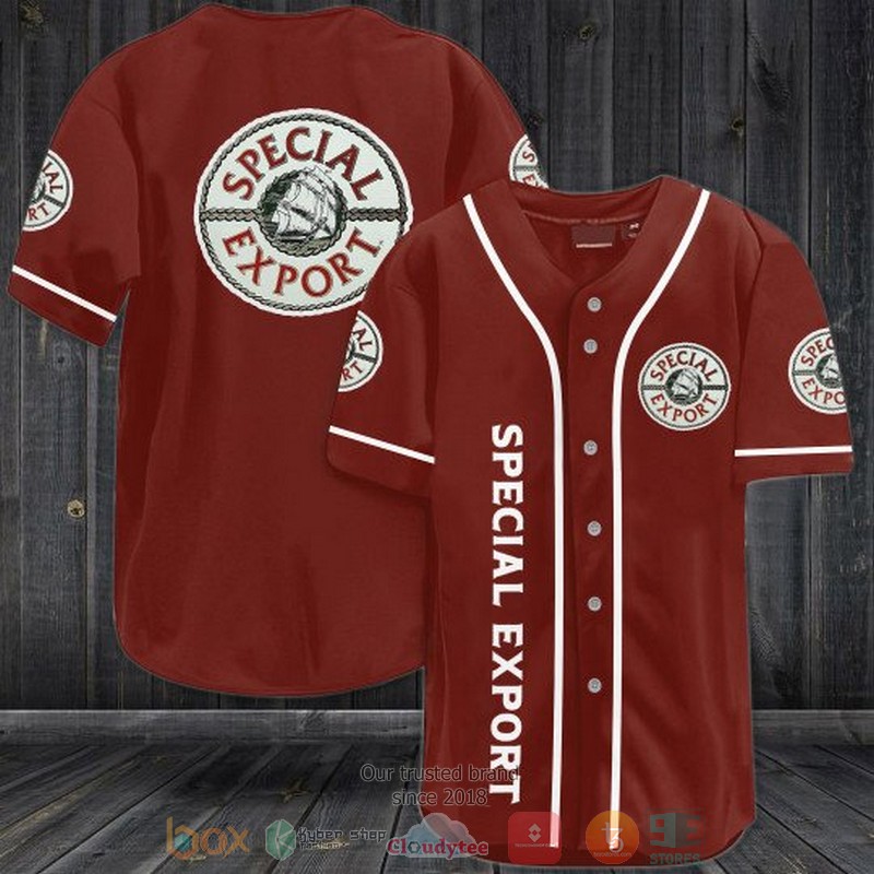 Special Export dark red baseball jersey