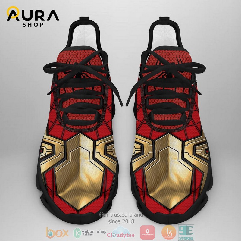 Spider Man Gold Red Clunky Sneaker Shoes 2 Spider Man Gold Red Clunky Sneaker Shoes 1