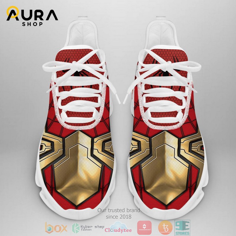 Spider Man Gold Red Clunky Sneaker Shoes 4 Spider Man Gold Red Clunky Sneaker Shoes 1 2 3