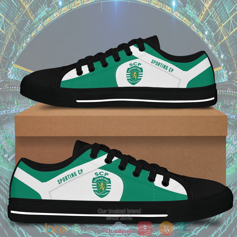 Sporting CP low top canvas shoes