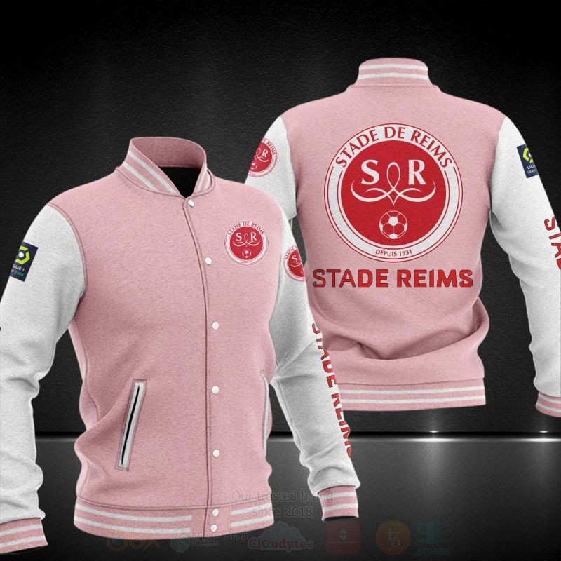 BEST Stade De Reims Printing Baseball Jacket 5 Stade De Reims Baseball Jacket 1 2 3 4