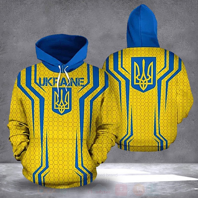 BEST Stand With Support Ukraine Yellow Unisex 3D Hoodie 1 Stand With Support Ukraine Yellow 3D Hoodie