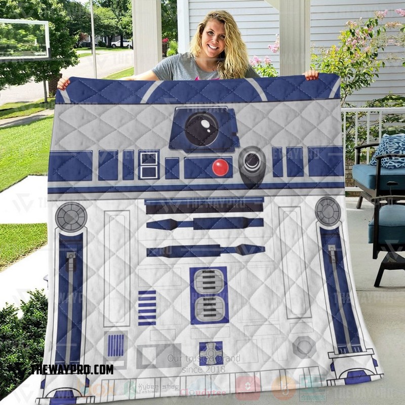 BEST Star Wars R2-D2 Adesivo Quilted Fabric 3 Star Wars R2 D2 Adesivo Custom Quilt 1 2