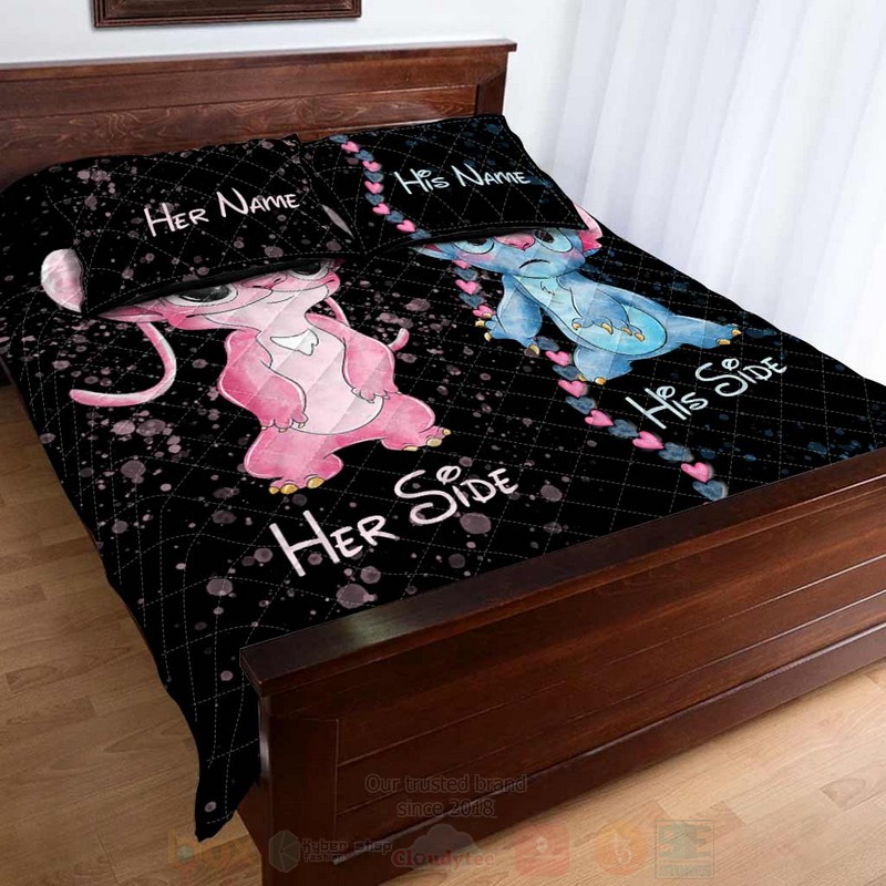 BEST Stitch and Angel Personalized Custom Luxury Bedding Set 4 Stitch and Angel Personalized Bedding Set 1 2 3