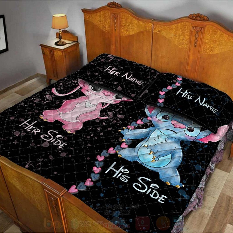 BEST Stitch and Angel Personalized Custom Luxury Bedding Set 5 Stitch and Angel Personalized Bedding Set 1 2 3 4