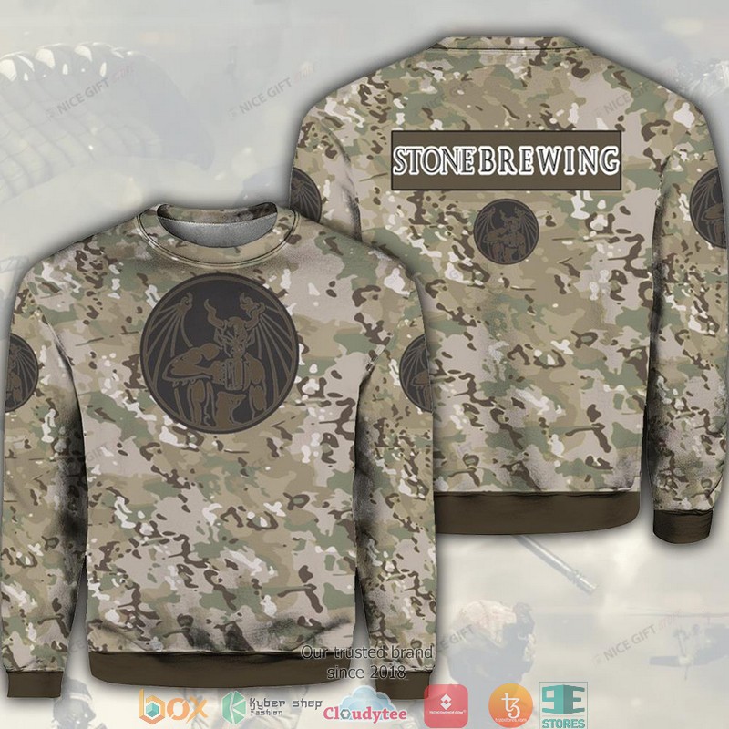 Stone Brewing Camouflage Crewneck Sweatshirt