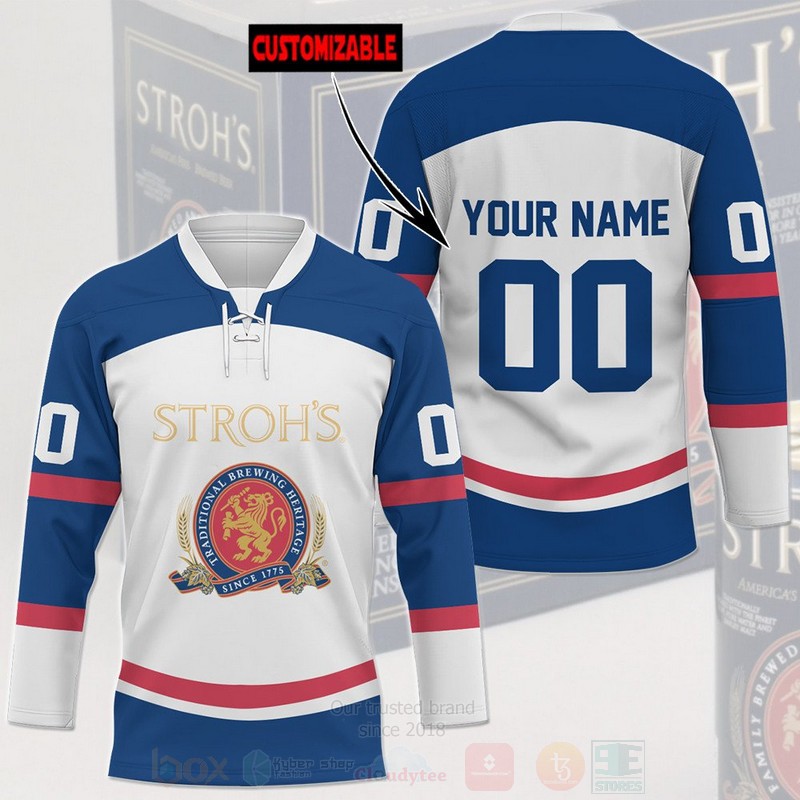 BEST Stroh Brewery Company Personalized Hockey Shirt 3 Stroh Brewery Company Personalized Hockey Jersey Shirt