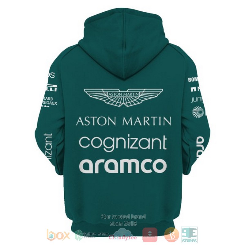 NEW Stroll Aston Martin Aramco Cognizant 3D shirt, hoodie 4 Stroll Aston Martin Aramco Cognizant 3D shirt hoodie 1 2 3