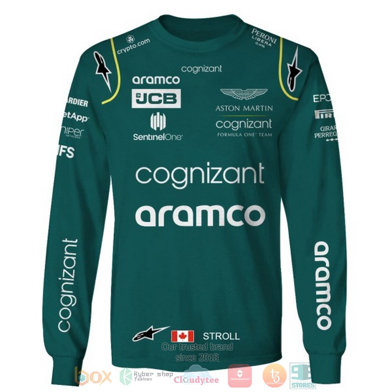 NEW Stroll Aston Martin Aramco Cognizant 3D shirt, hoodie 5 Stroll Aston Martin Aramco Cognizant 3D shirt hoodie 1 2 3 4