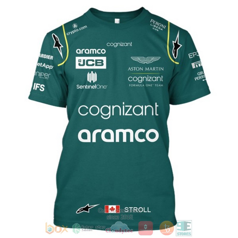 NEW Stroll Aston Martin Aramco Cognizant 3D shirt, hoodie 7 Stroll Aston Martin Aramco Cognizant 3D shirt hoodie 1 2 3 4 5 6