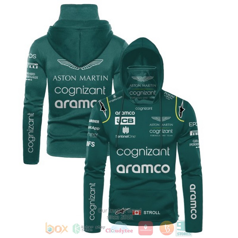 Stroll Aston Martin Aramco Cognizant hoodie mask