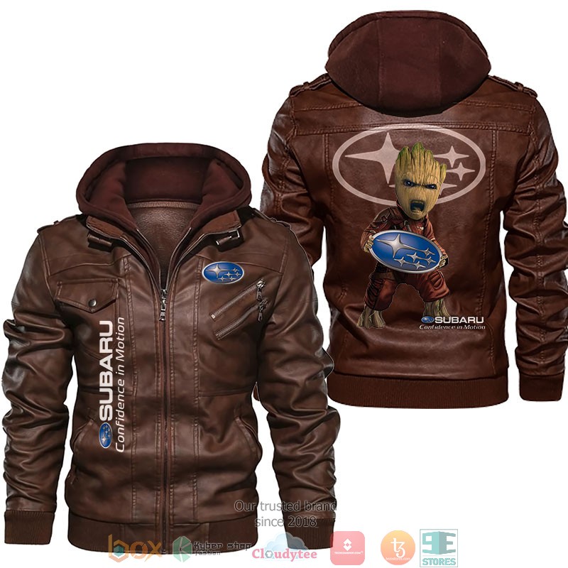 Subaru Confidence in Motion Baby Groot Leather Jacket 2 Subaru Confidence in Motion Baby Groot Leather Jacket 1