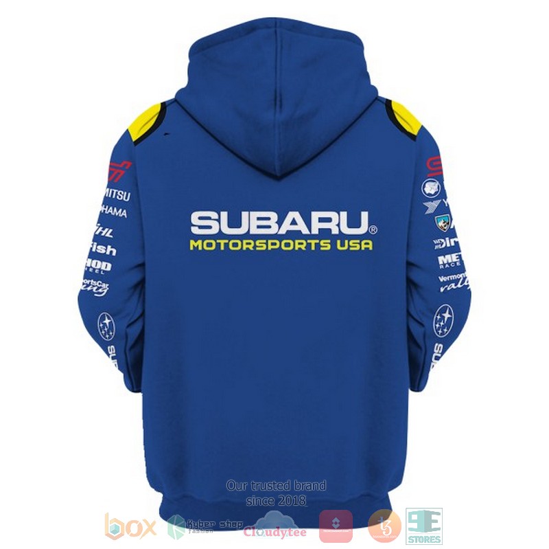 NEW Subaru Motorsports USA blue 3D shirt, hoodie 3 Subaru Motorsports USA blue 3D shirt hoodie 1 2